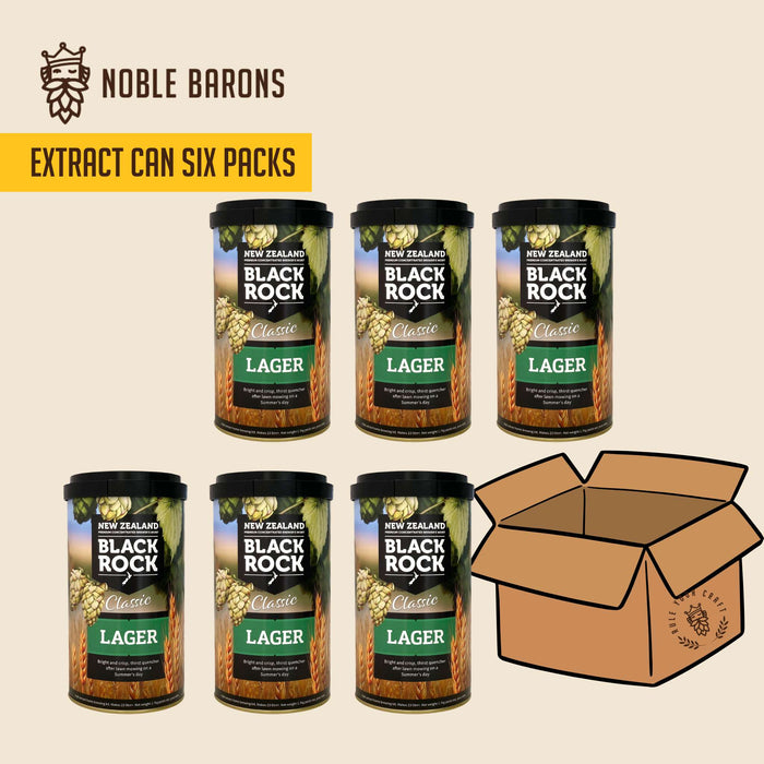 Preorder a carton of Black Rock Lager Home Brew extract Cans and save