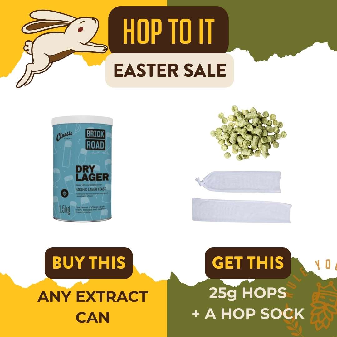 Free hops & hop sock with any extract can