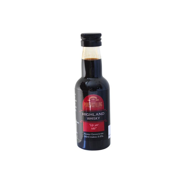 Pure Distilling Highland Whiskey Spirit Essence 50ml (makes 2.25L)