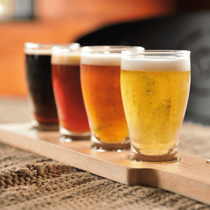 Brew Kings Craft Beer Recipe Collection Image Tasting Paddle of Craft beers