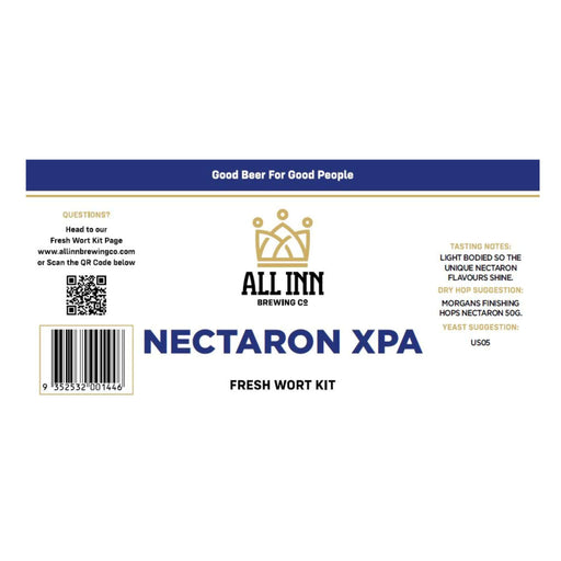 All In Brewing Nectron XPA Fresh Wort Kit fro home brewing -Label image 