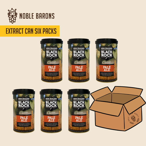 Order a carton of 6 Black Rock Pale Ale Home Brew Extract Cans