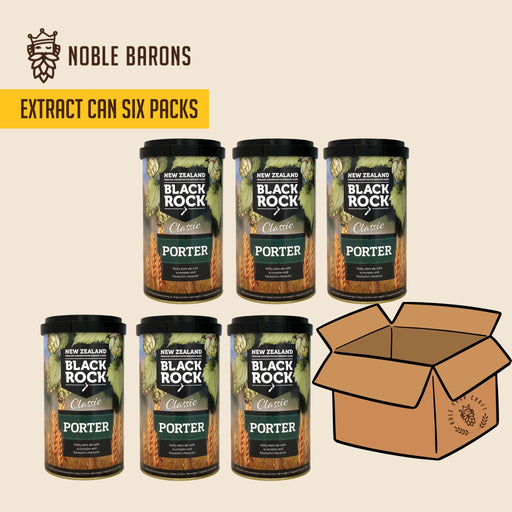 Order six Black Rock Porter Extract Cans for Home brewing and save