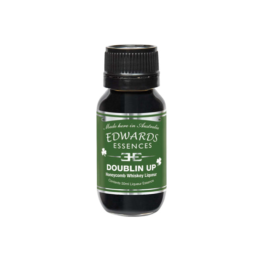 Bottle of Edwards Essences Doublin Up Honeycomb Whiskey Liqueur Flavouring for making spirits at home 