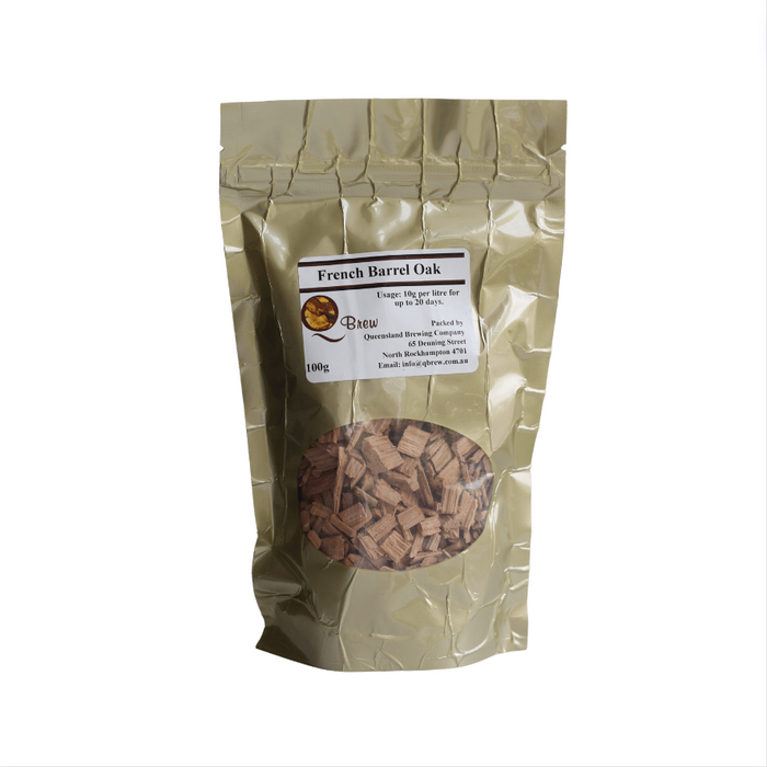 QBrew French Barrel Oak Chips 100g